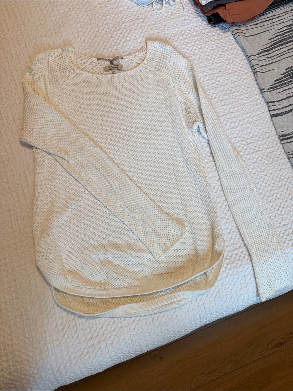 Cream Lightweight Knit Women's Sweater